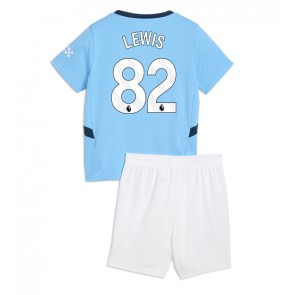 Manchester City Rico Lewis #82 Domaci Dres za Dječji 2024-25 Kratak Rukavima (+ kratke hlače)